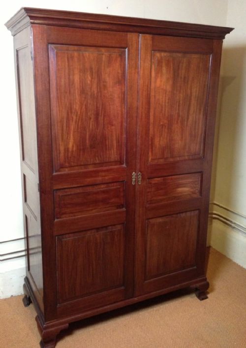 An Early George 111 Mahogany Wardrobe C 1760