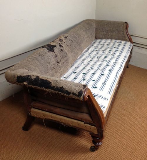 fig 1. A large early Victorian rosewood sofa c1840