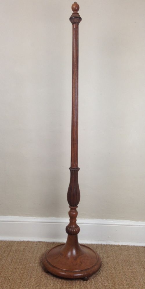 A Whytock and Reid Walnut Standard Lamp C 1920