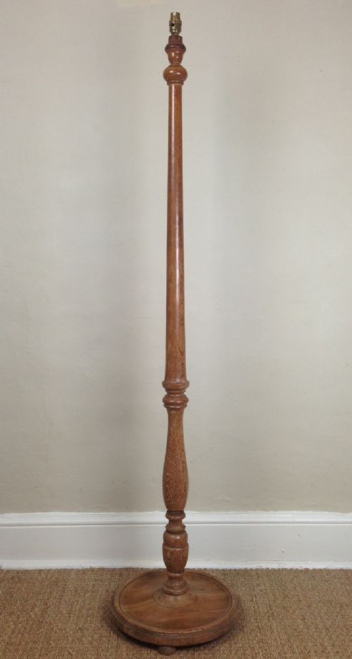 A Heals Oak Standard Lamp C 1925