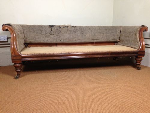 A Large Early Victorian Rosewood Sofa C1840