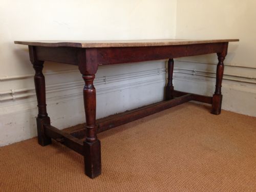 fig 1. An early Heals oak refectory table c 1910