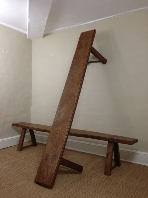 A Pair of Arts and Crafts Elm Benches C 1920