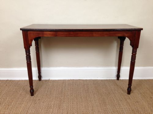 fig 1. A late Regency mahogany side table c 1830