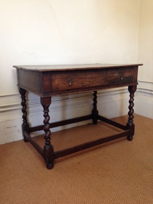 An Early 18th C Oak Side Table
