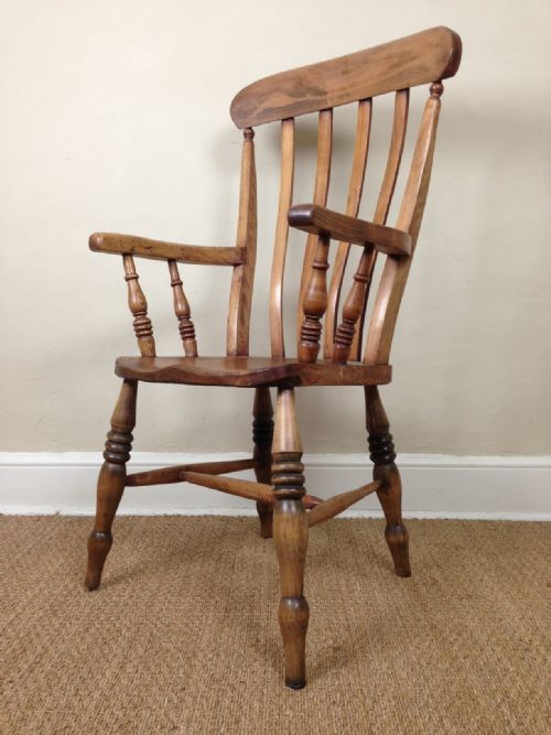 A 19th C Lathe Back Windsor Armchair C 1890
