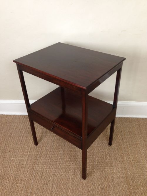 A George 111 Mahogany Two Tier Table C 1800