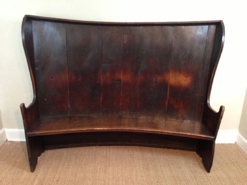An 18th C West Country Elm Settle C 1780