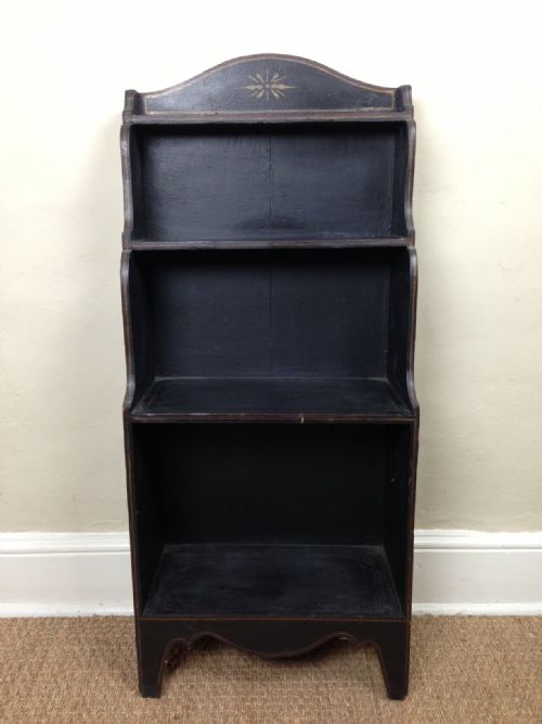 A Late Regency Ebonised Waterfall Bookcase C 1830