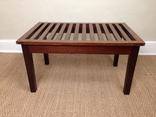 A Large Edwardian Mahogany Luggage Rack C 1910
