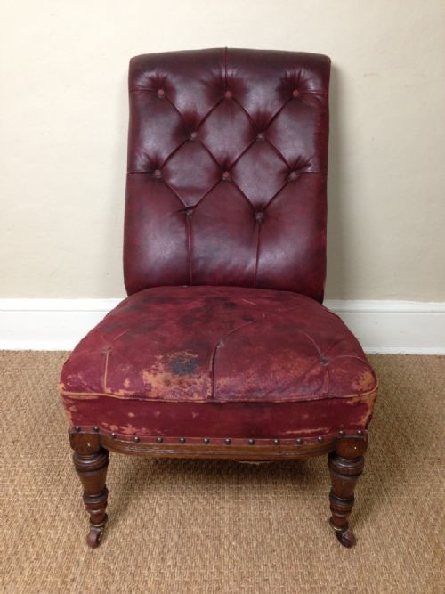 A Victorian Leather Chair by Lamb of Manchester C 1870