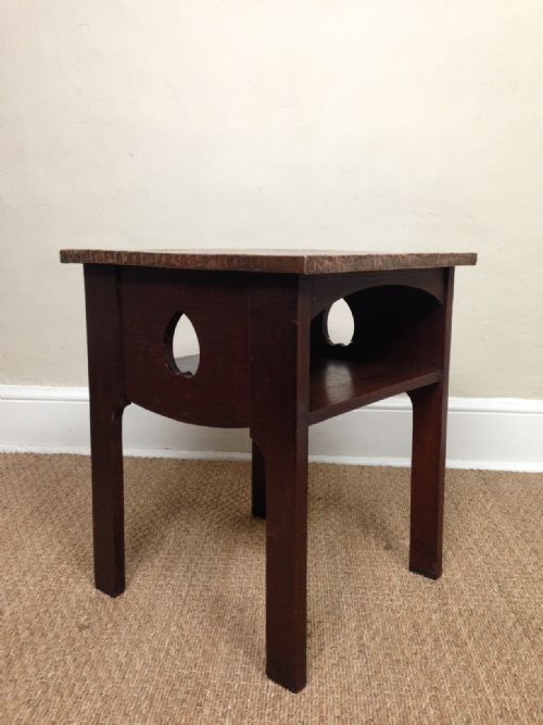 An Arts and Crafts Oak and Copper Table C 1900