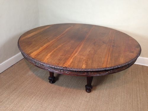 An Enormous Anglo Indian Circular Teak Table C 1850