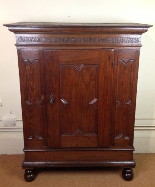 A Late 18th French Oak Cupboard Dated 1789