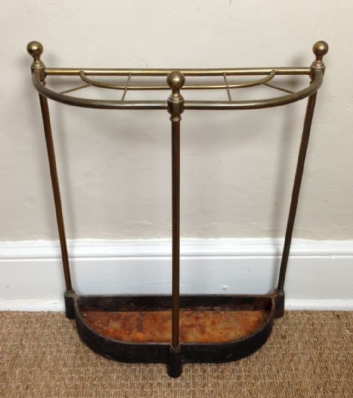A Victorian Brass and Cast Iron Stick Stand C 1890