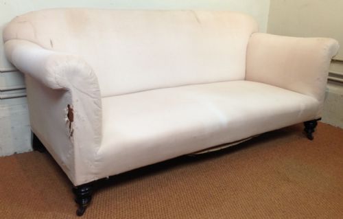 A Victorian Mahogany Sofa for Recovering C 1880