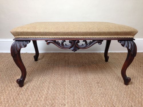 A Large Victorian Mahogany Stool C 1850