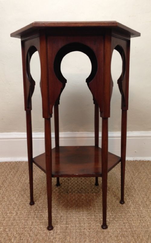 A Liberty Walnut Moorish Table C 1890