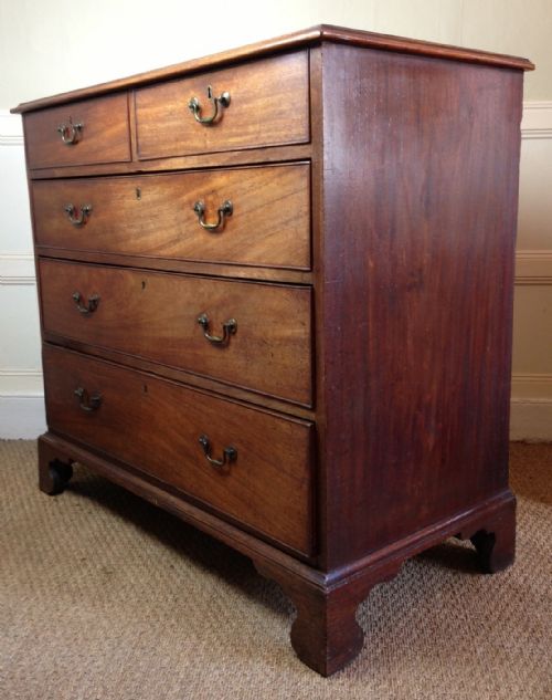 fig 1. A George 111 mahogany chest of drawers c 1800