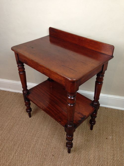 A Mid 19th C Mahogany Two Tier Table C 1840