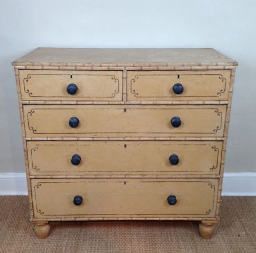 A Regency Faux Bamboo Chest of Drawers C 1820