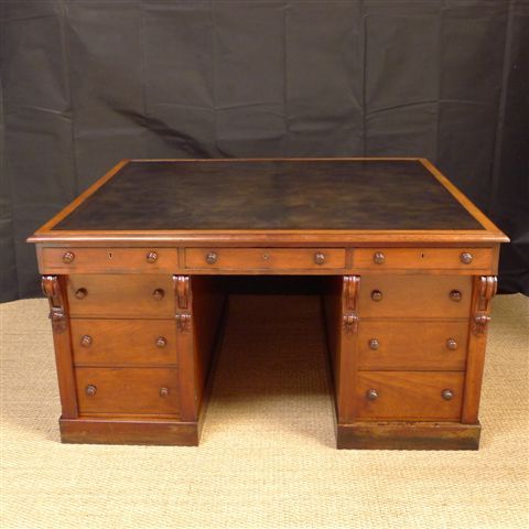 William IV Mahogany Patent Partners Desk C 1835
