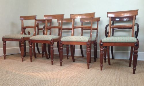 A Set of 8 Regency Mahogany Dining Chairs C 1820