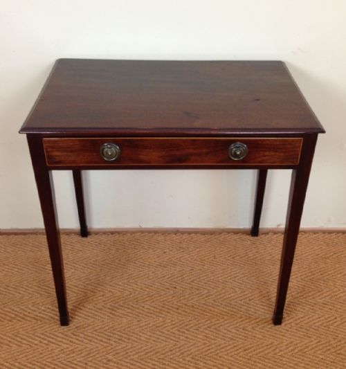 A George 111 Mahogany Side Table C 1800