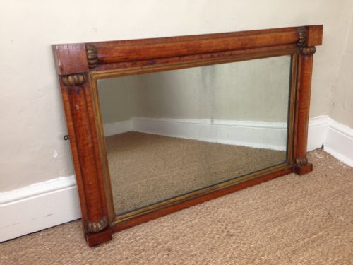 A William IV Birds Eye Maple Mirror C1835