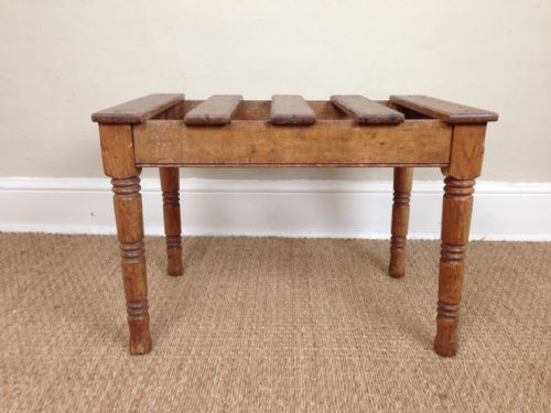 A Victorian Ash Luggage Stand C1900