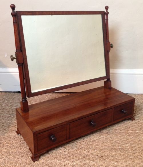 A George IV Mahogany Swing Frame Dressing Table Mirror C 1820