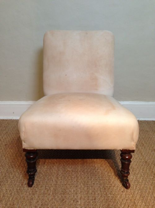 A Victorian Mahogany Nursing Chair C 1880