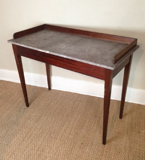 A Late Victorian Mahogany and Marble Side Table C 1890