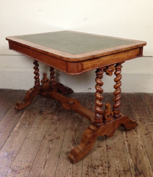 A Victorian Walnut Writing Table by Miles and Edwards C 1860