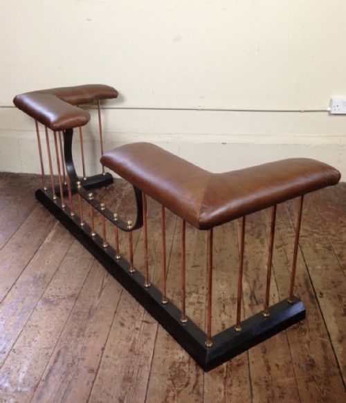 A Late Victorian Iron Copper and Brass Club Fender C 1900