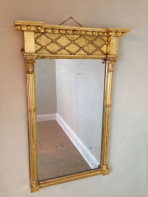 A Regency Gilt Wood Pier Mirror C 1820