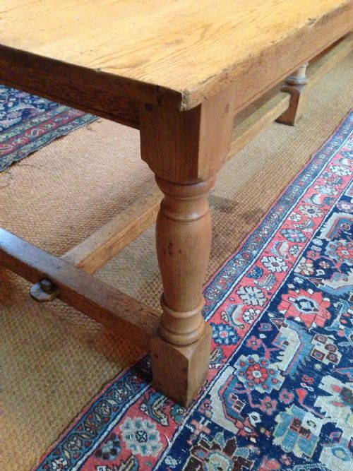 fig 1. A large Arts and Crafts oak refectory table c 1910