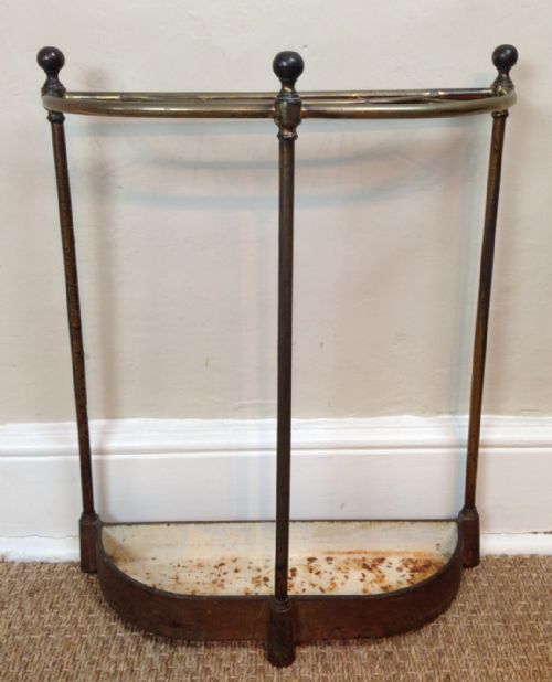A Victorian Brass and Iron Stick Stand C 1890