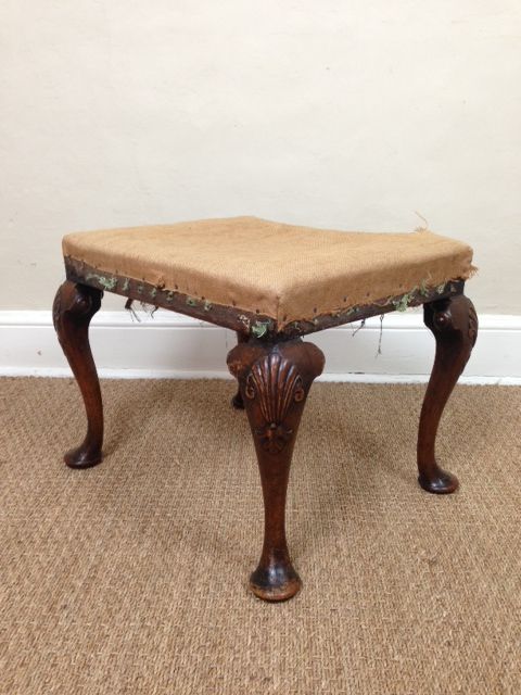 A Late 19th C Georgian Design Walnut Stool