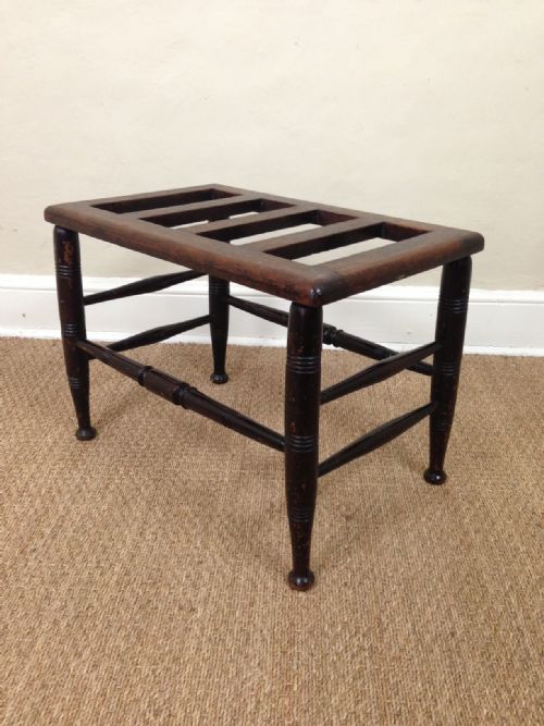 A Victorian Mahogany Luggage Rack or Stand C 1890