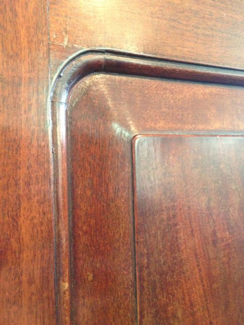 fig 1. An early George 111 mahogany linen press c 1770