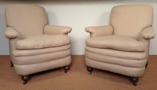 A Pair of Late Victorian Armchairs C 1890