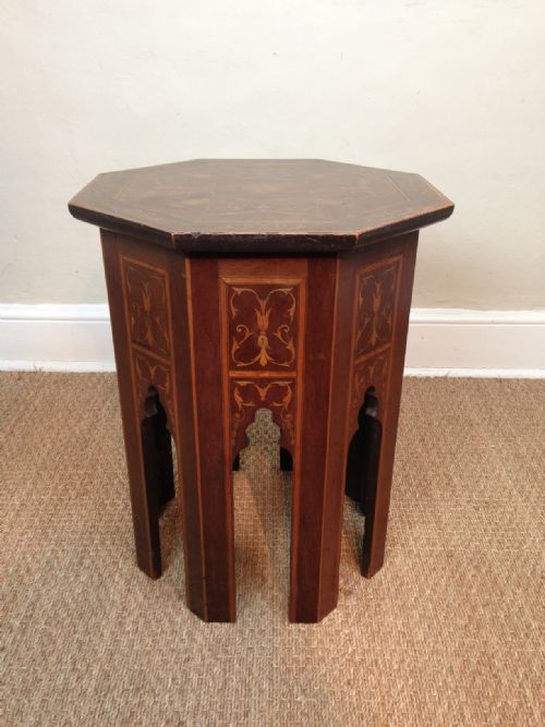 An English Marquetry Octagonal Table C 1900