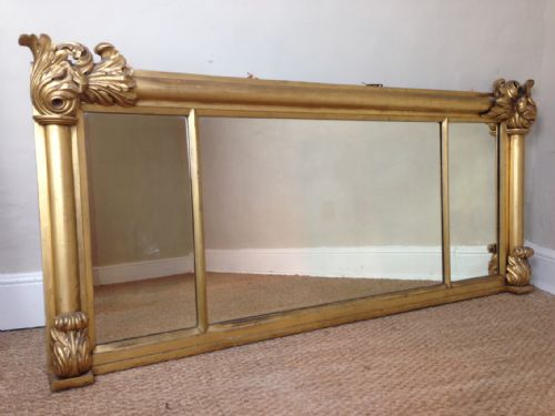 A Large William IV Gilt Overmantel Mirror C 1835