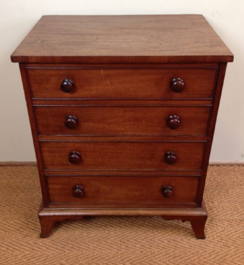 A Late George 111 Mahogany Commode Chest C 1800