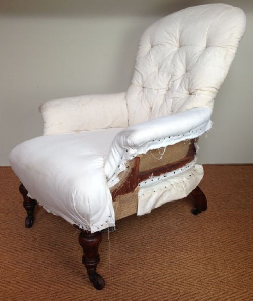 An Early Victorian Walnut Bergere Chair C 1865 by Hindleys