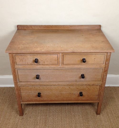 fig 1. A fine Heals oak and ebony strung chest c 1920