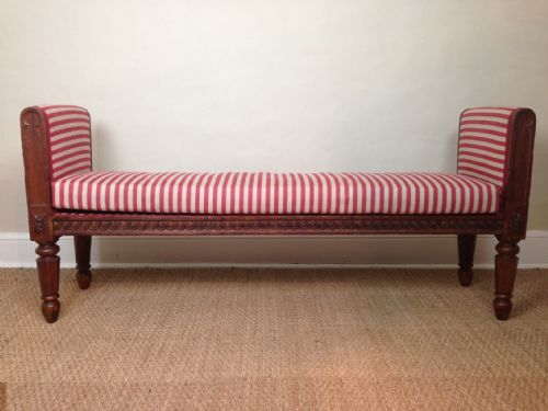 A Large George IV Gothic Oak Window or Hall Seat C 1830