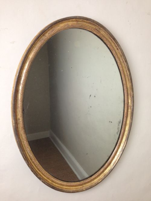 A George 111 Gilt Oval Mirror C 1800