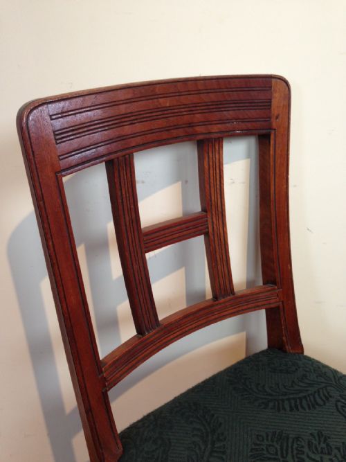 fig 1. A set of 12 Victorian walnut chairs by Maple and co c 1890